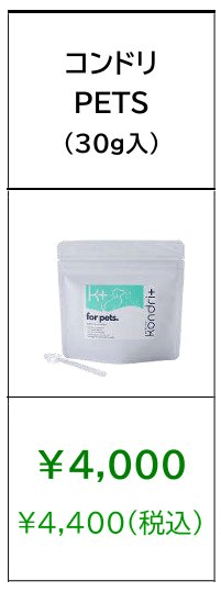 コンドリペット（PET）定期購入の価格
